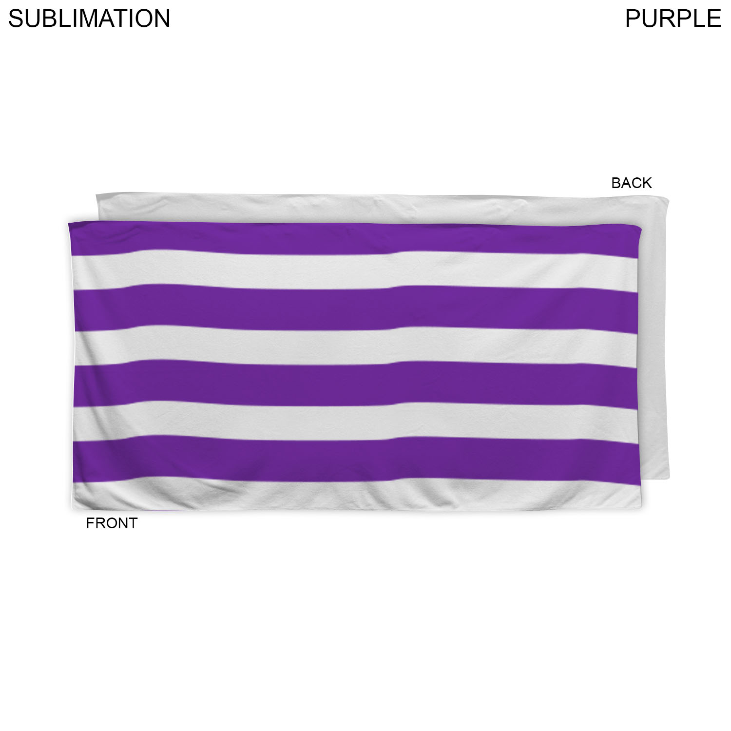 Cabana Stripe Sublimated, Absorbent Microfiber Dri-Lite Terry Beach, Shower Towel, 30x60 1
