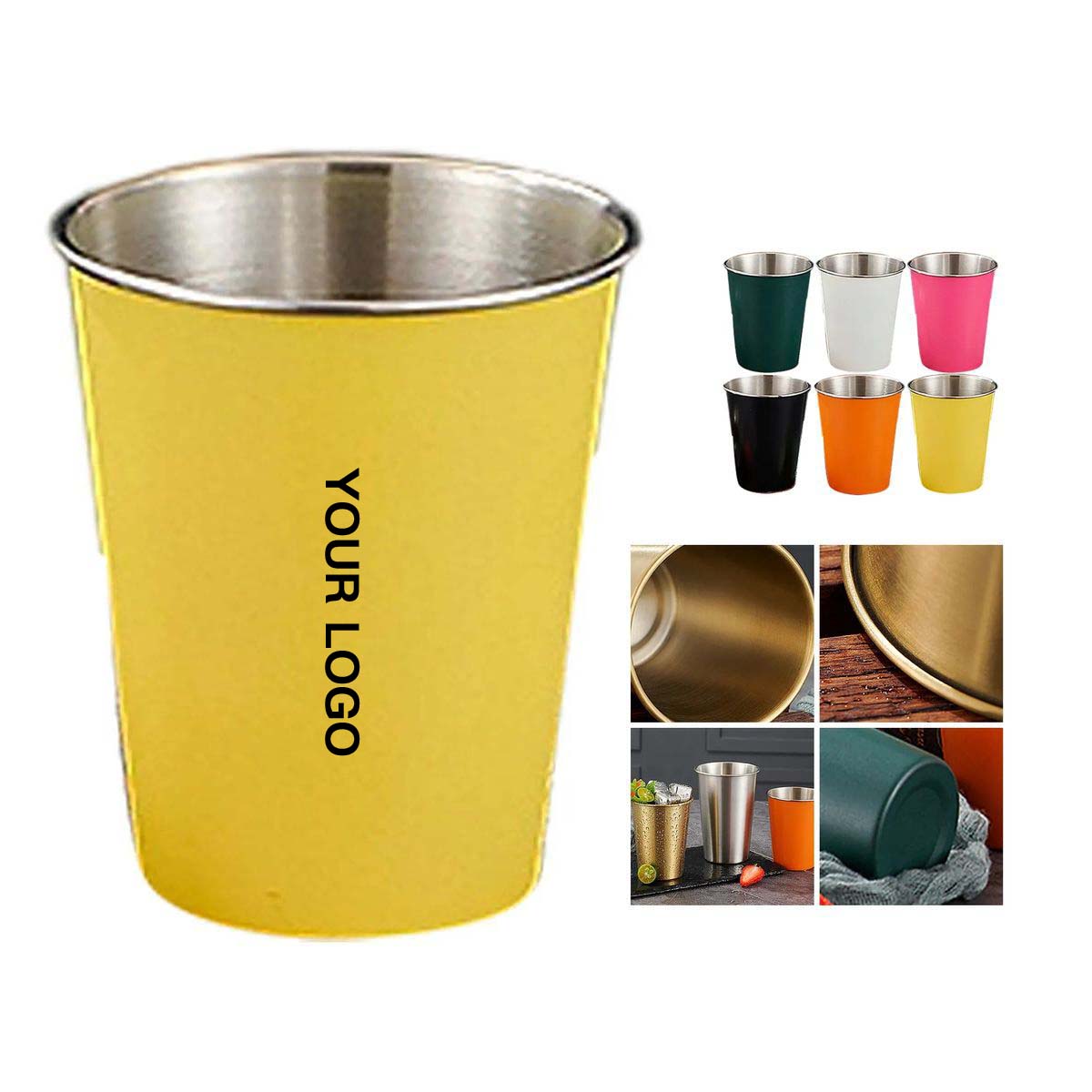 Food Grade Stainless Steel Beer Cup 12oz 5