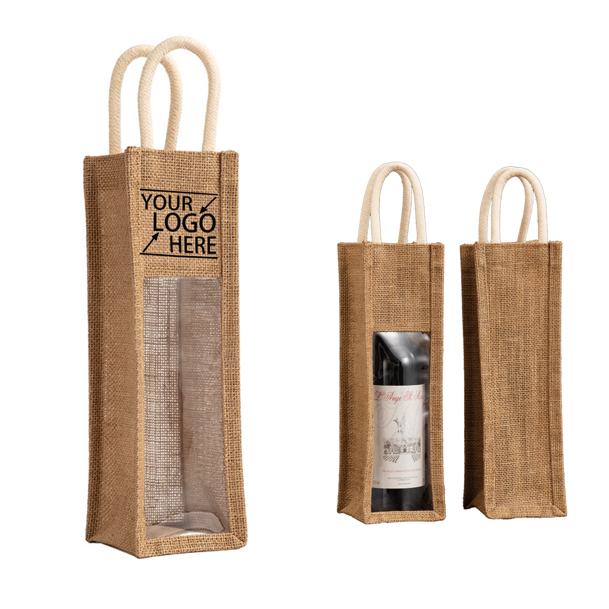 Transparent Wine Tote Bag 2