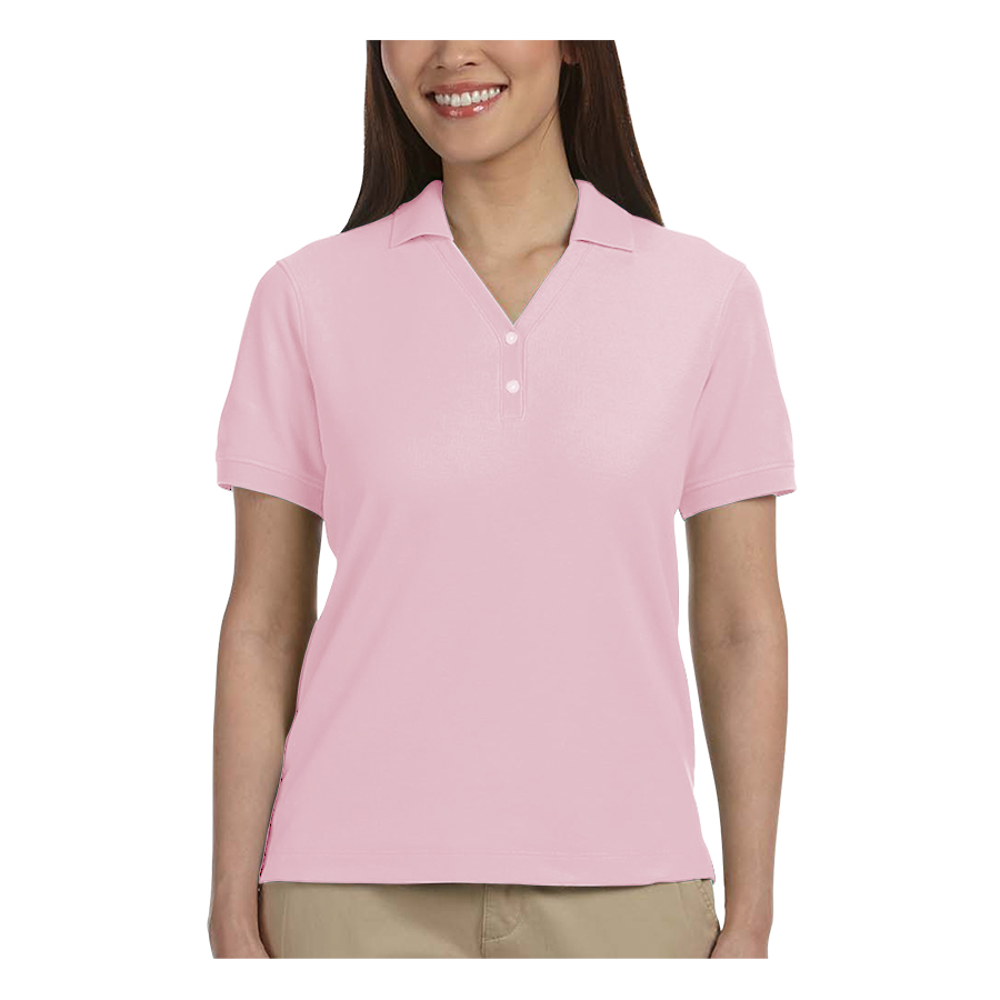 Devon & Jones Ladies' Short-Sleeve Y-Collar Polo Shirts 65