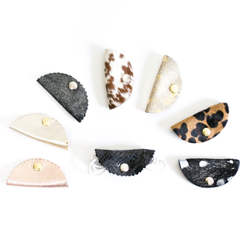 Leopard Print Tech Taco Cable Organizer 3