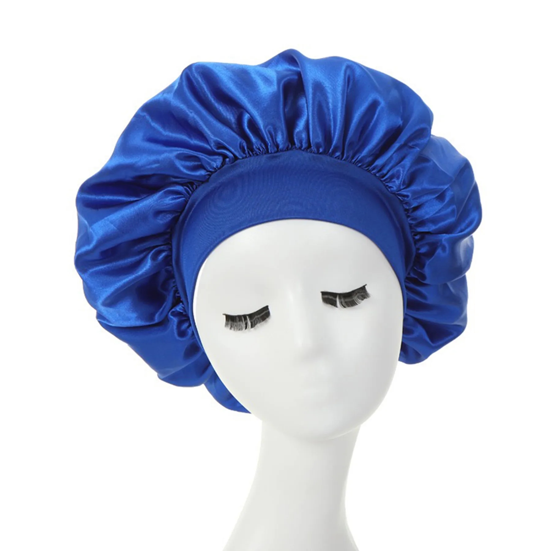 Large Satin Silk Bonnet Sleep Cap 8