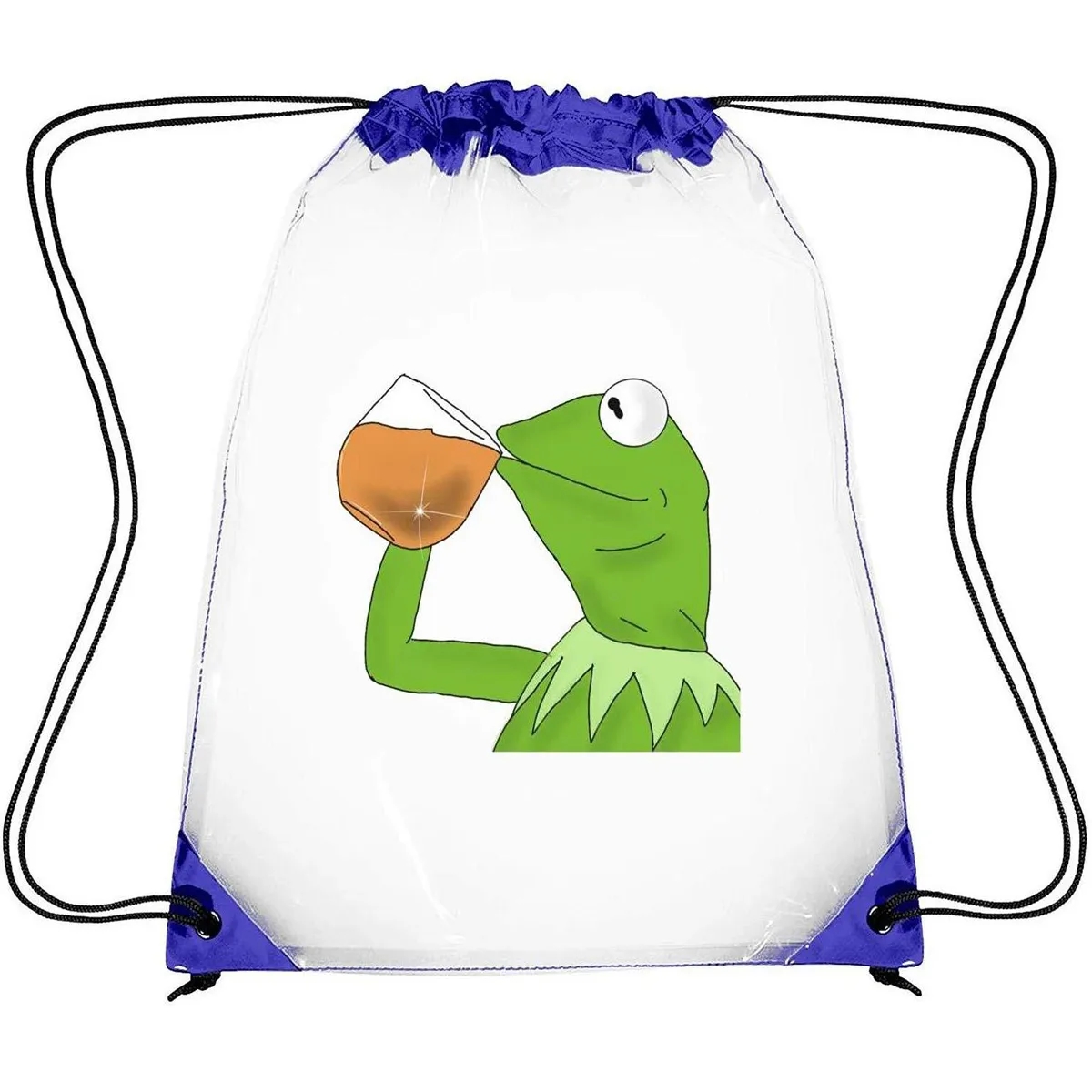 Customizable Waterproof Clear Stadium Drawstring Bag 3