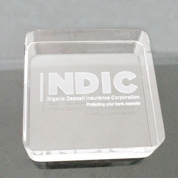 Crystal Glass Square Paperweights 4