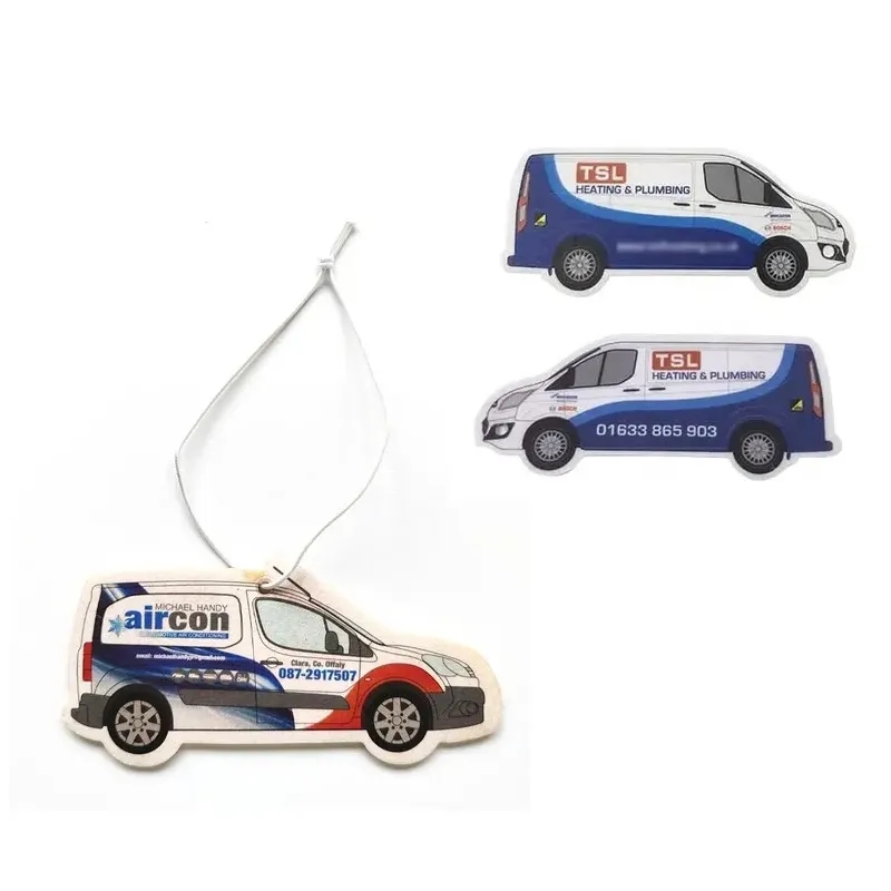 Custom Delivery Van Paper Air Freshener 7