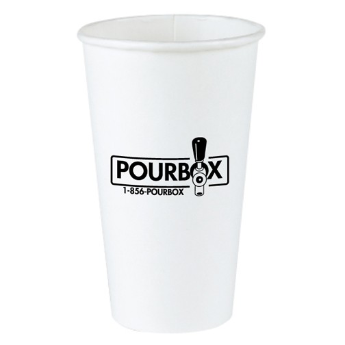 16 oz White Disposable Paper Cup 2