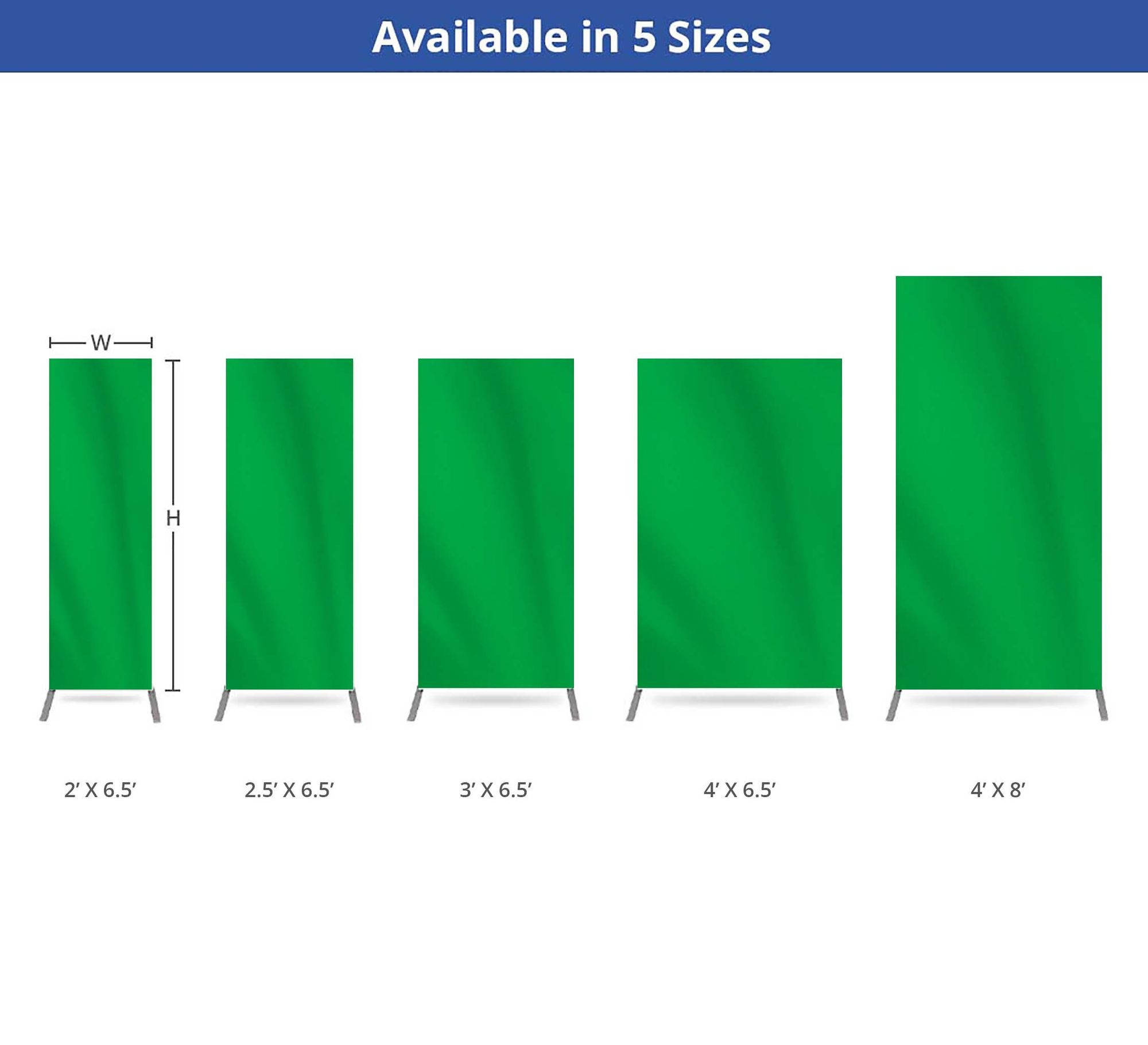 2' x 6.5' Economy Green Screen Backdrop Stands 5