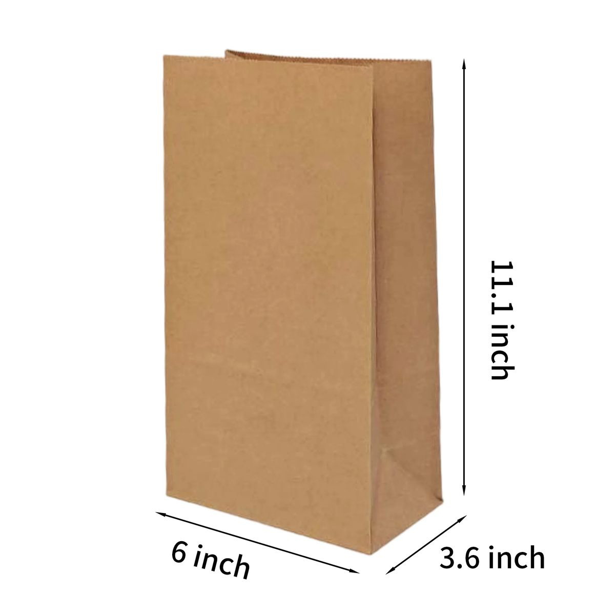 Disposable Kraft Bread Bag with Square Bottom 3