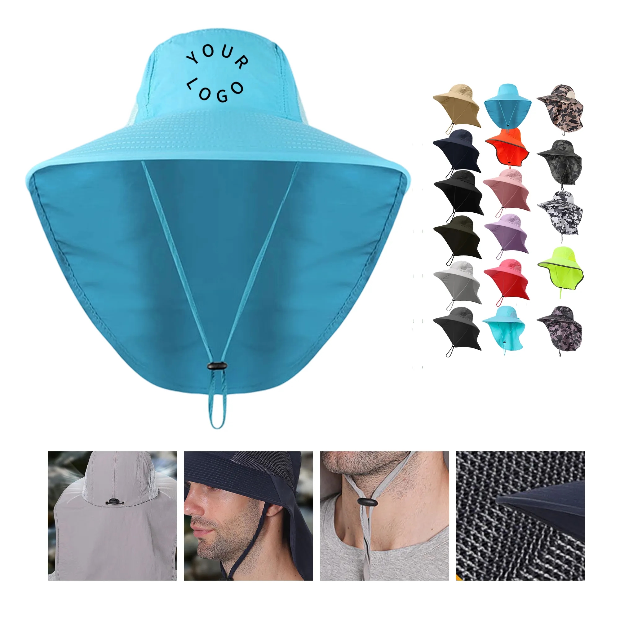 Summer UV-Protective Sun Hat with Wide Brim 4