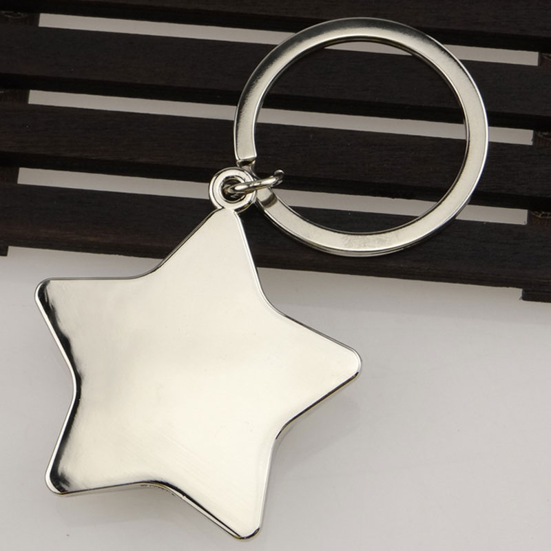 Metal Star Compass Keychain 3