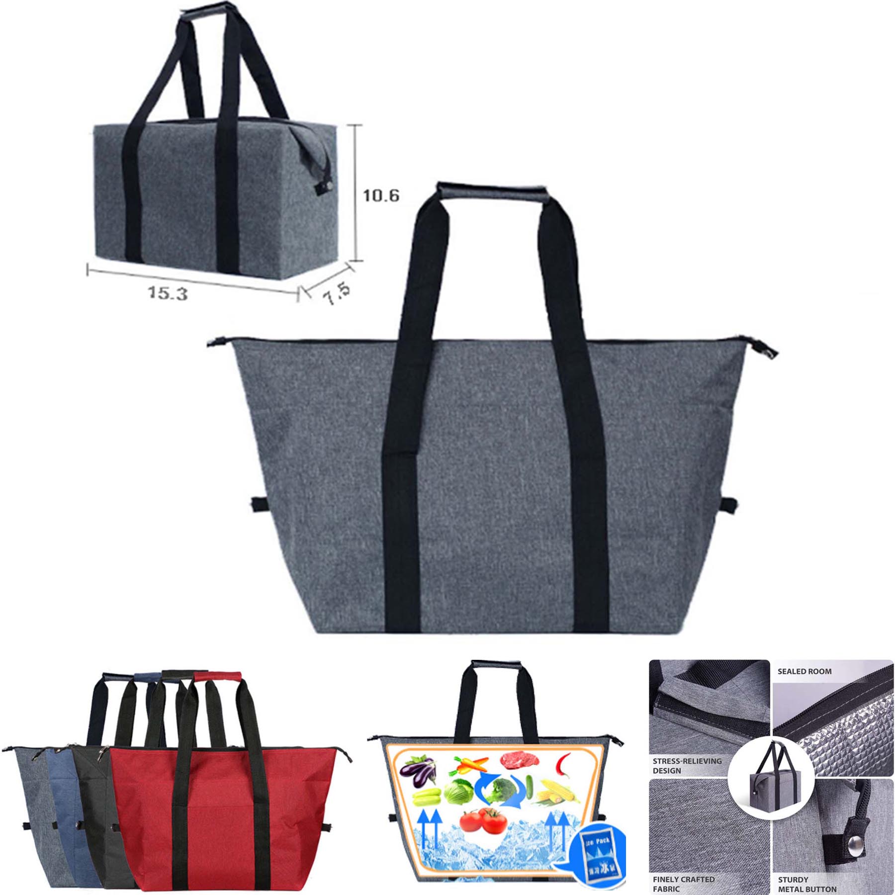 Reusable Insulated Shopping Cooler Bag 2