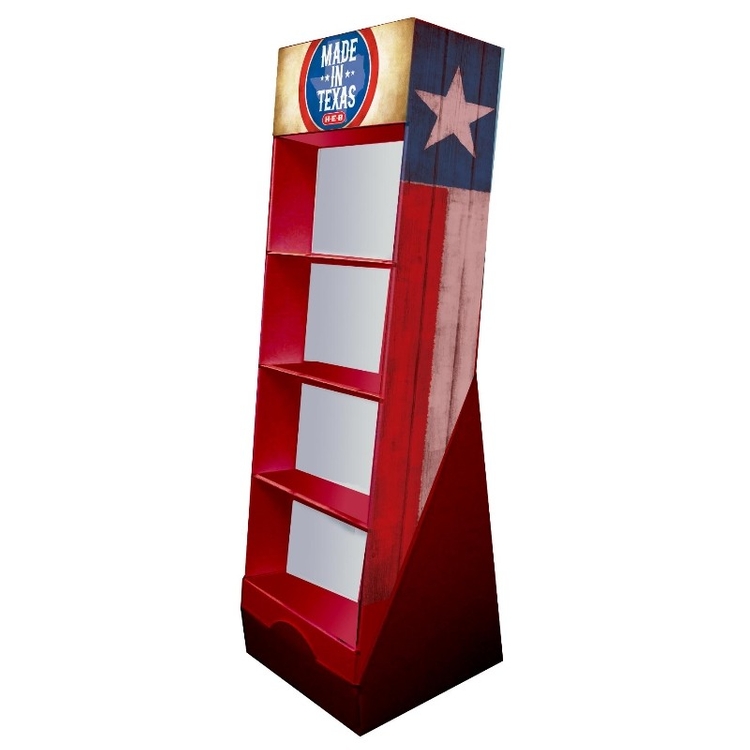 Tiered Recyclable storeDisplay,4' 2