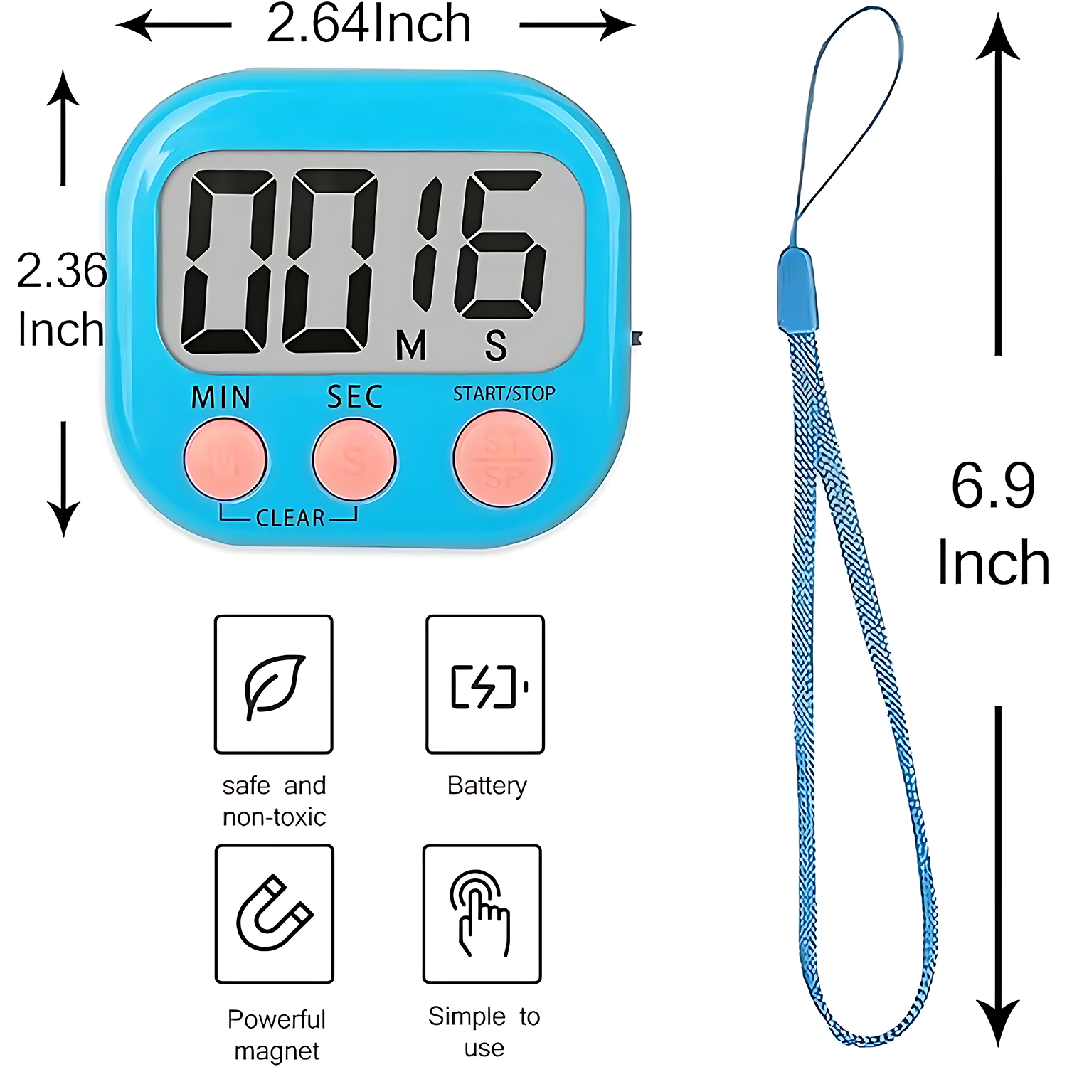 Digital LCD Kitchen Timer 7