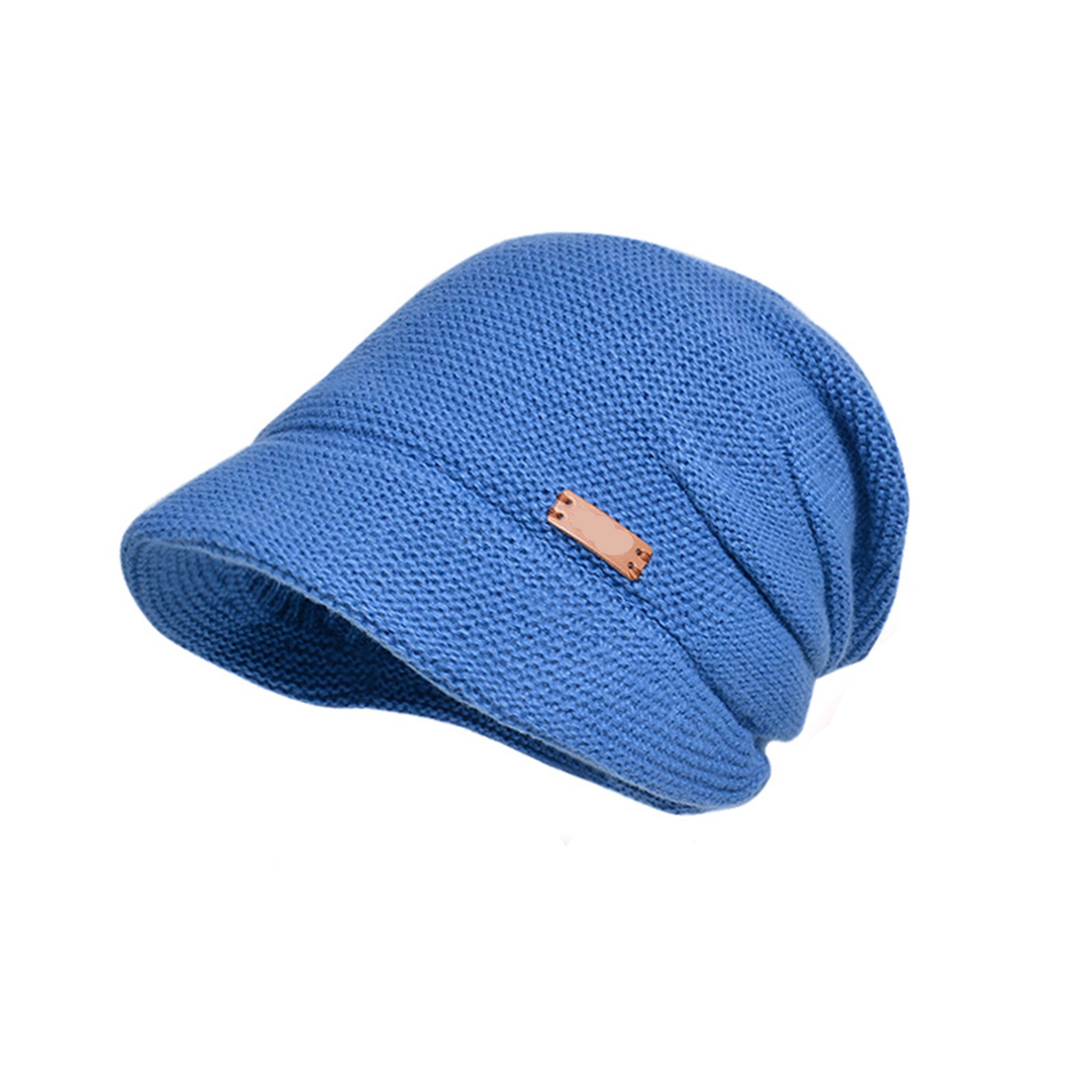 Knit Beanie Cap with Visor 4