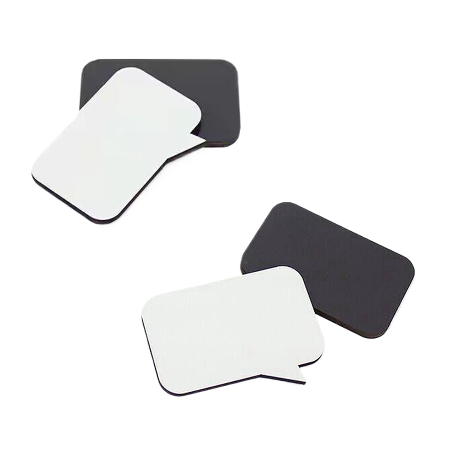 Rectangle Speech Bubble Sublimation MDF Fridge Magnet 4