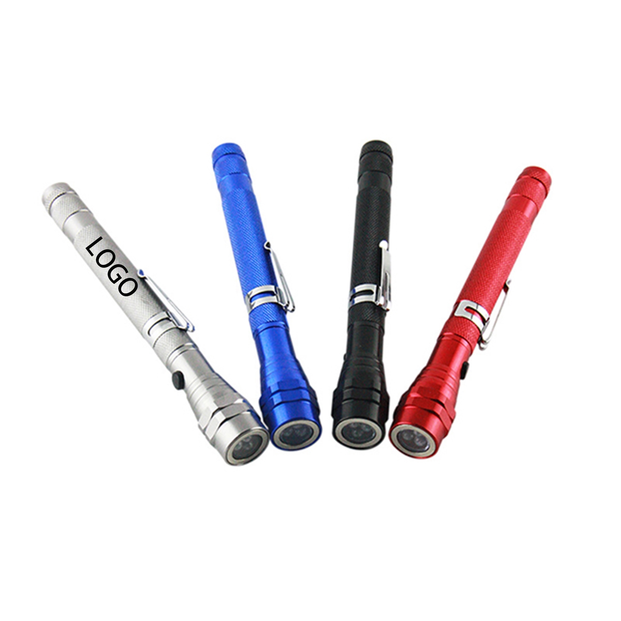 Telescopic Aluminum Flashlight With Magnet 1