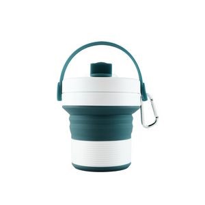 450ml Silicone Collapsible Cup With Handle 5