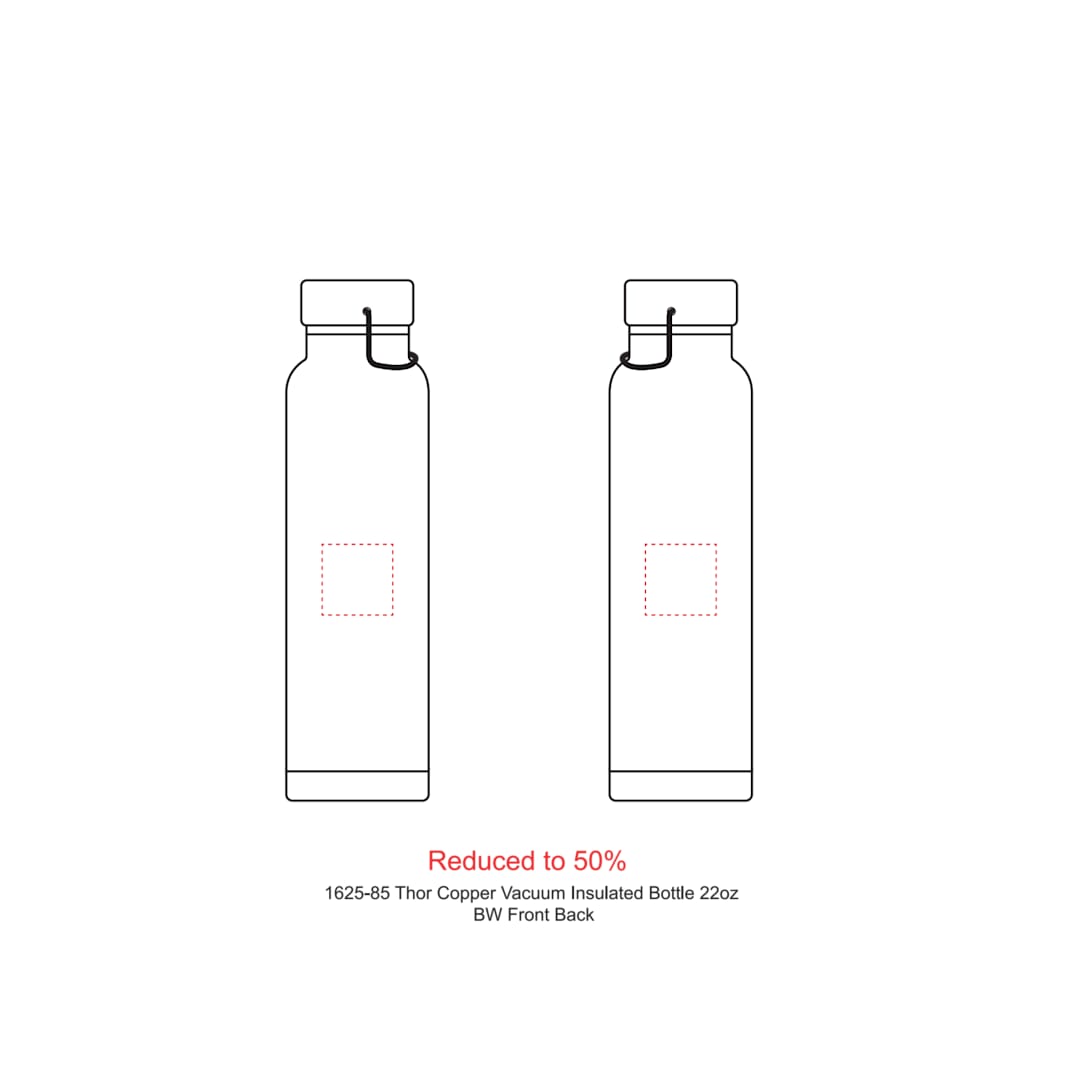 Thor Copper Vacuum Insulated Bottle 22oz 257