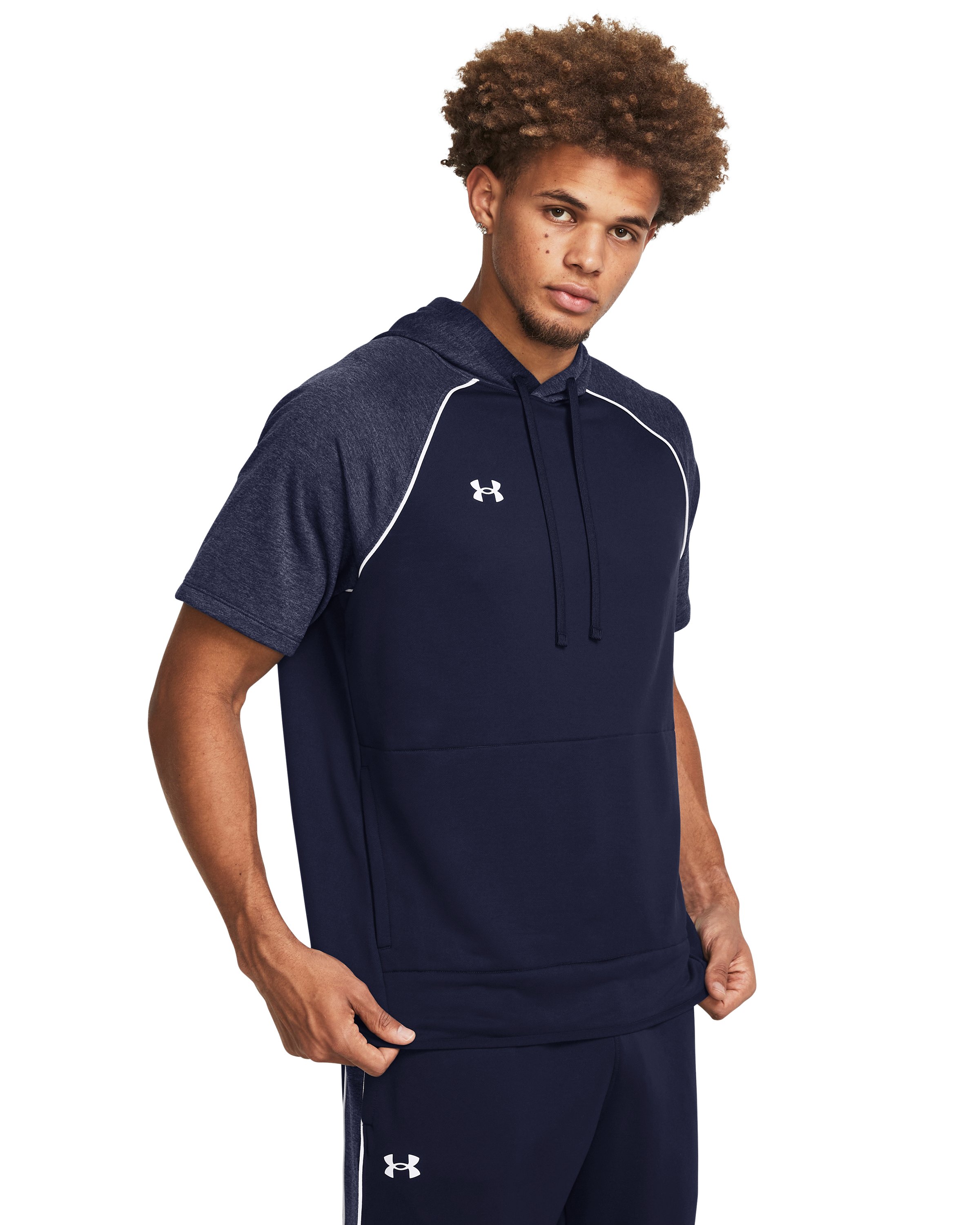 UA Command Warm-Up Men's Short Sleeve Hoodie, custom hoodie or sweatshirt with logo imprint 3