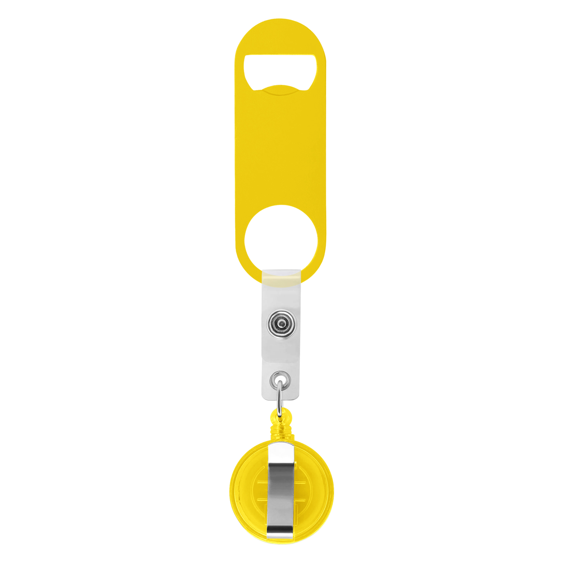 Bottle Opener With Retractable Round Clip 20