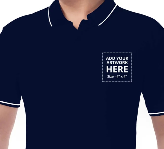 Men's Blue Polo Shirt - Embroidered 3