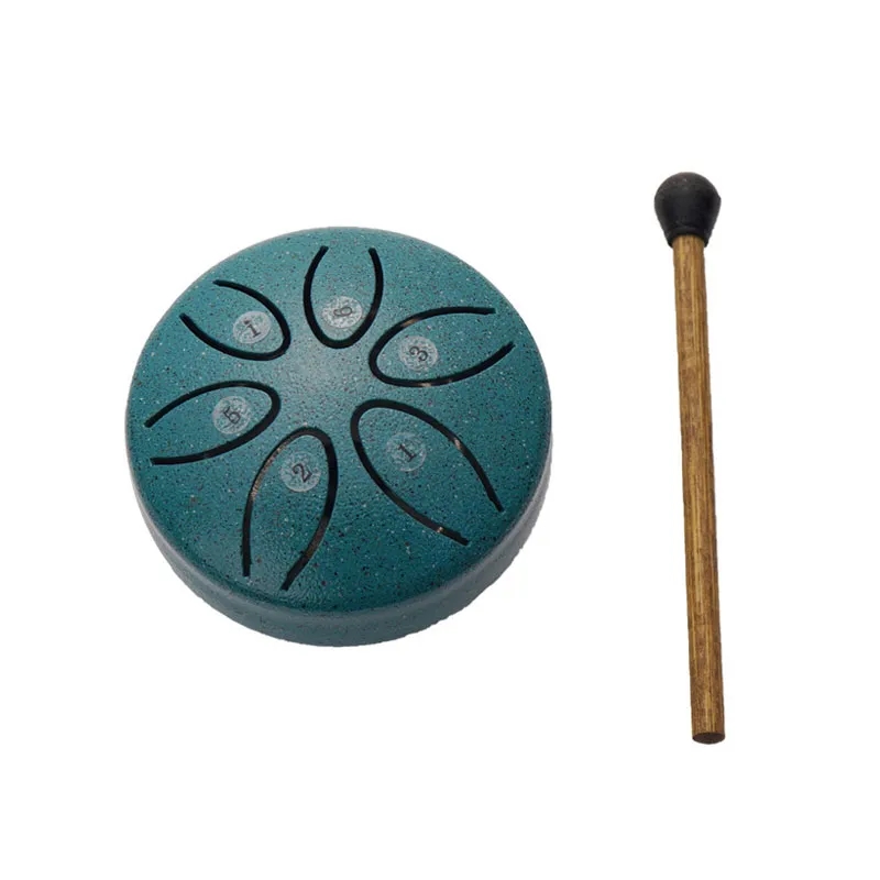 Steel Tongue6 Notes 3 Inches Chakra Tank Drum 8