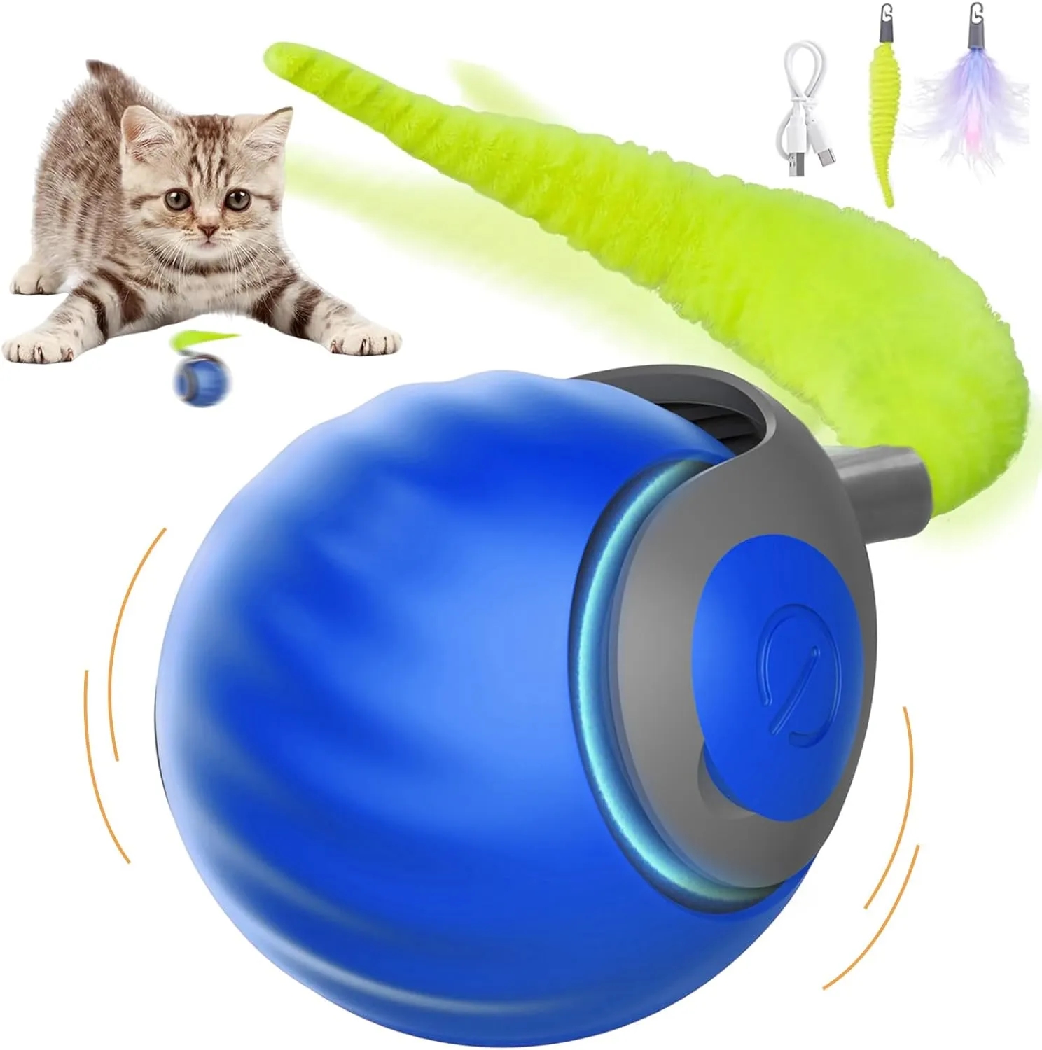 Interactive Cat Toy with a Turbine Ball Tail 4