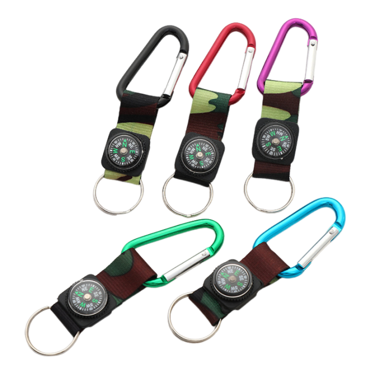 Lanyard with a Caompass and Carabiner 3