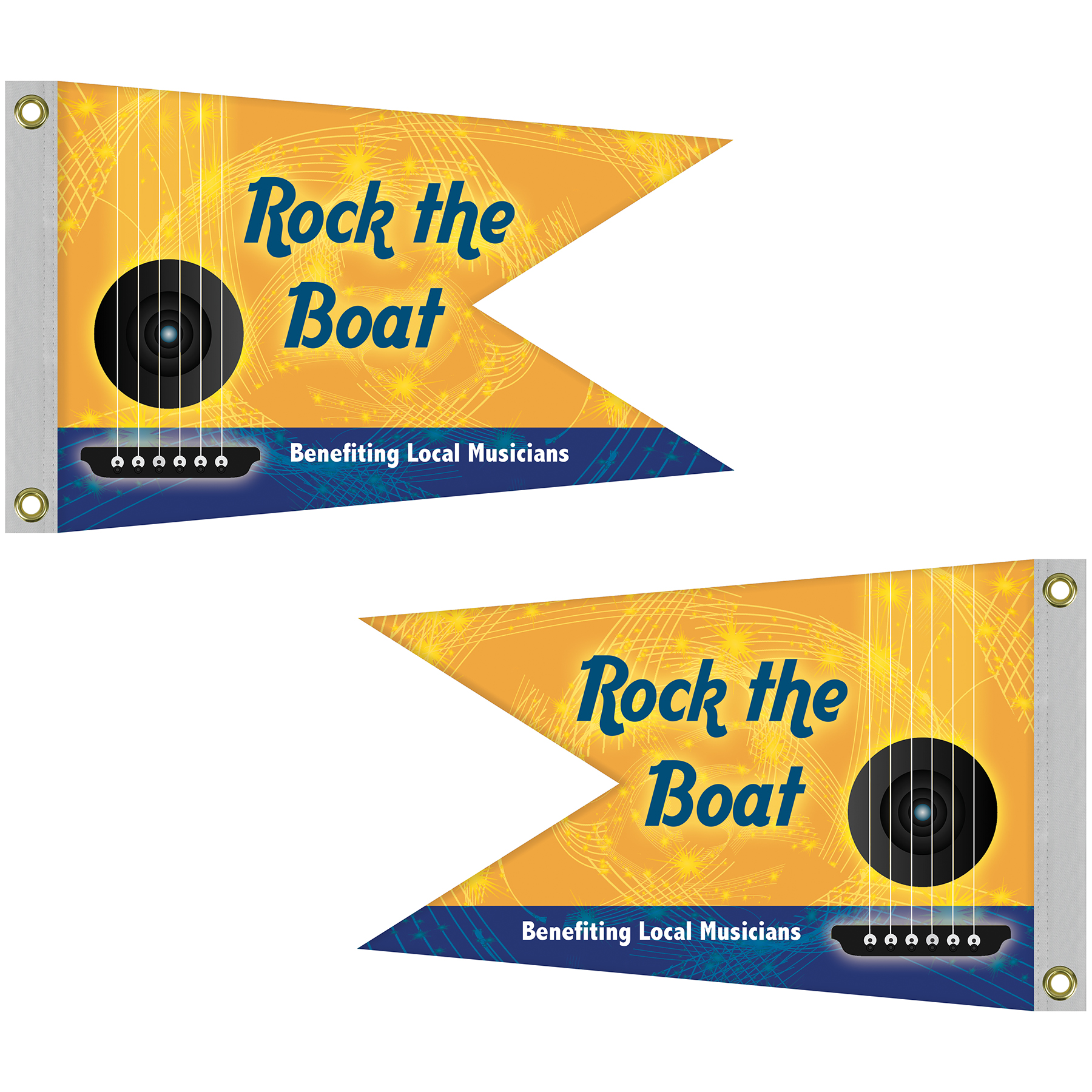Double Sided Knitted Polyester Swallowtail Boat Flag (16"x24") 2