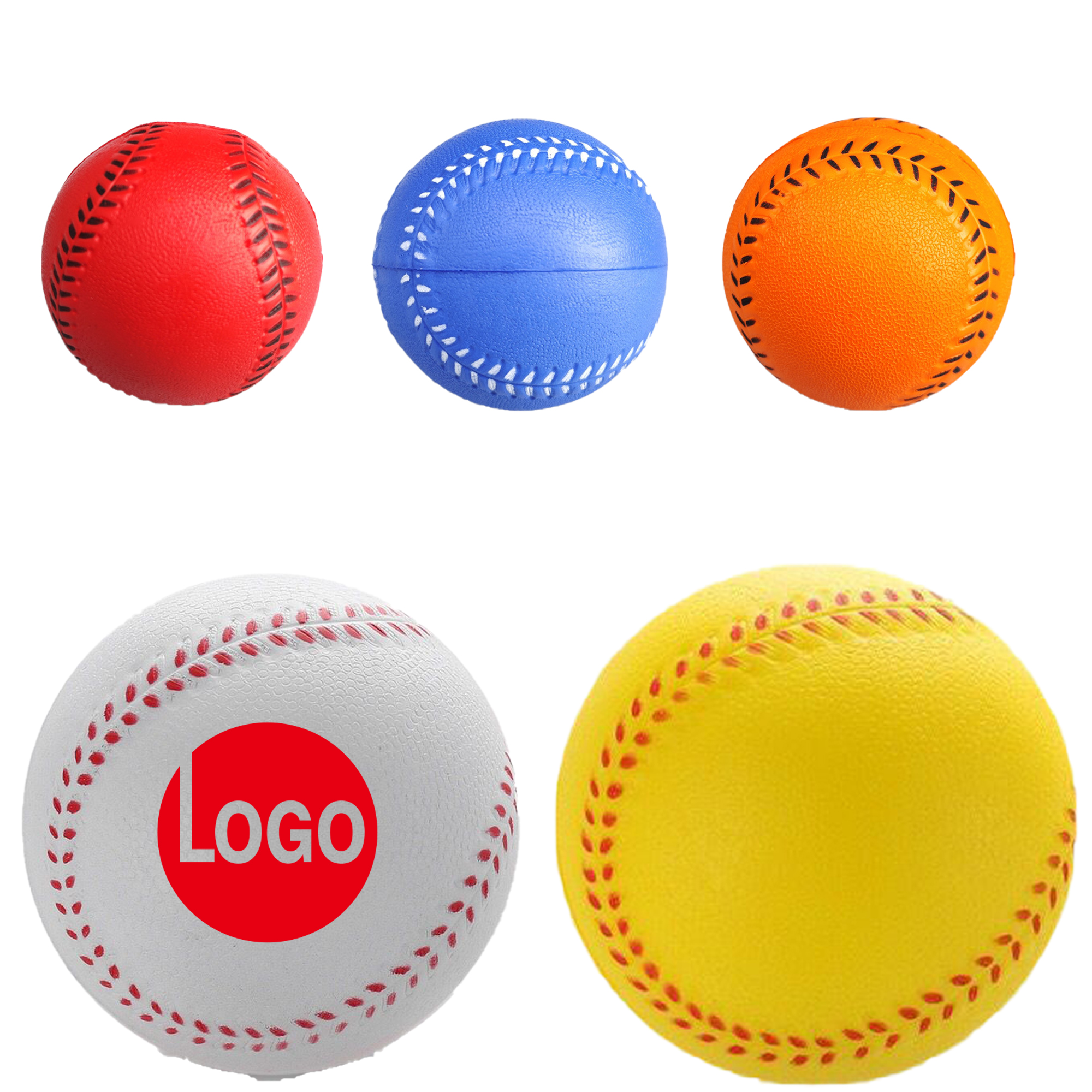 PU Baseball Bouncy Ball Stress Reliever 2