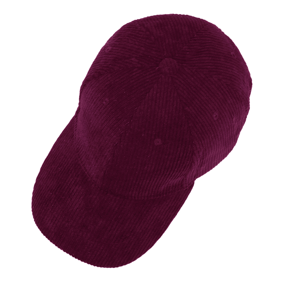 Stock Corduroy 6-Panel Structured Cap w/ Metal Buckle 57