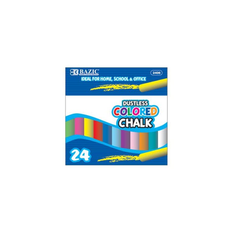 Colored Chalk - 24 Pieces 2