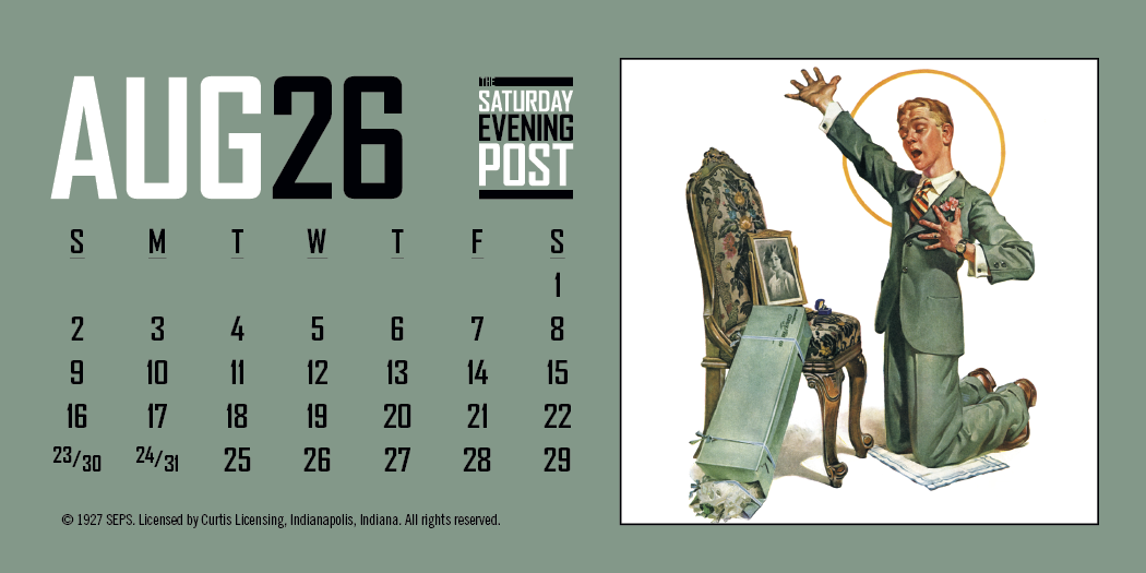 Triumph® Calendars The Saturday Evening Post Desk Calendar 20