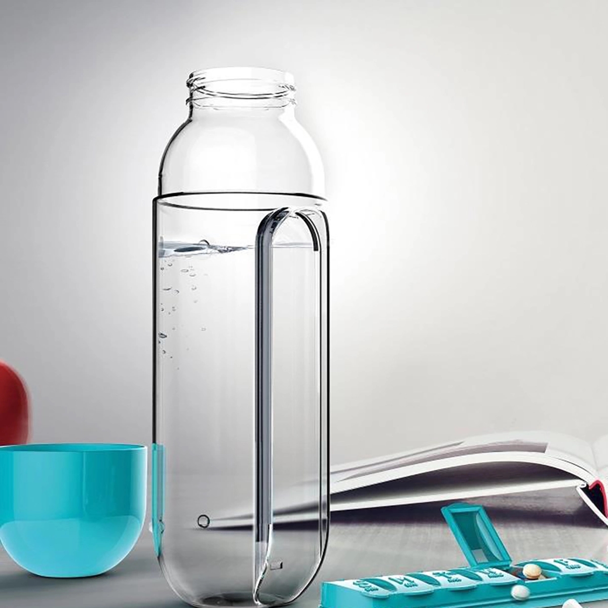 Portable Pill Organizer Water Bottle 2