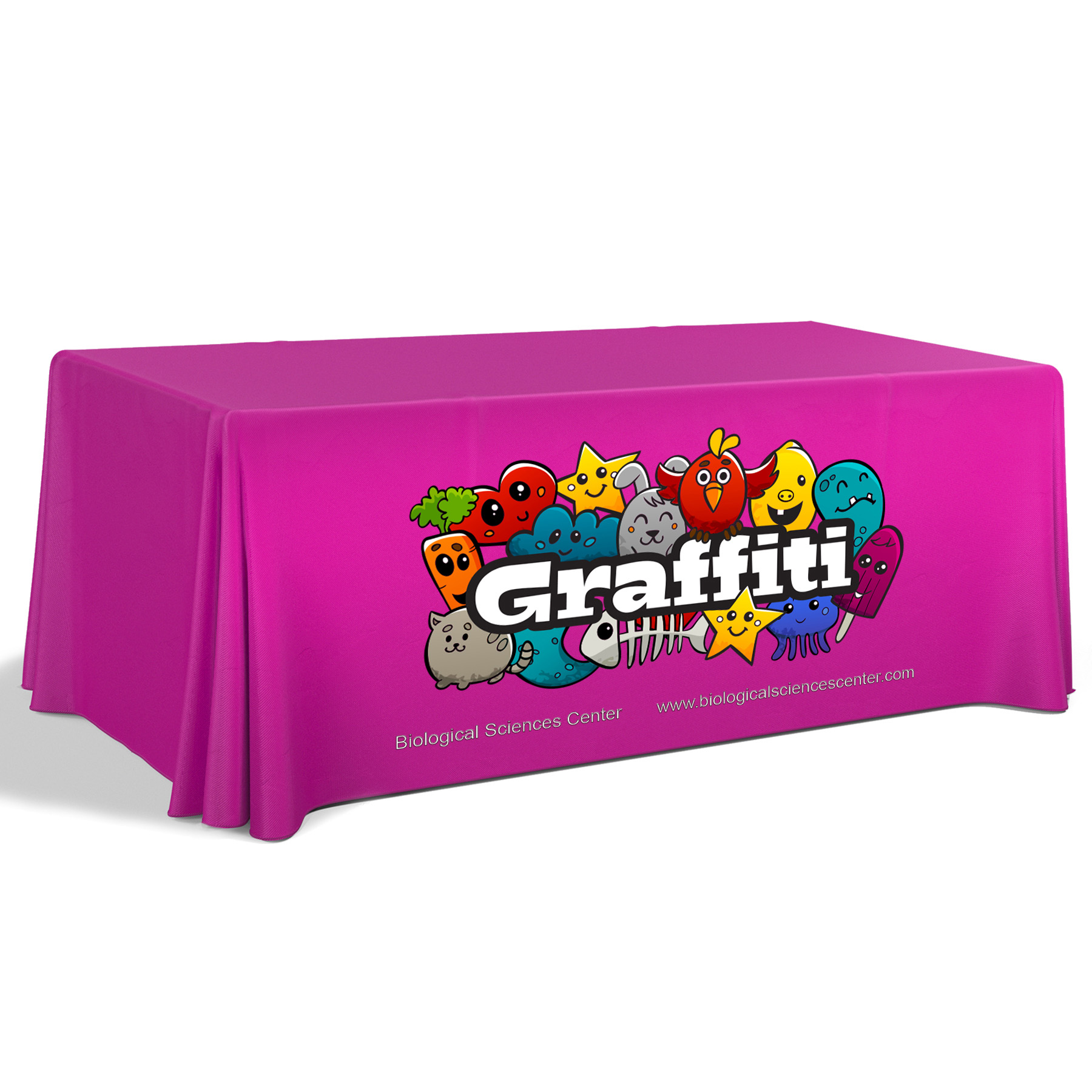 6' Premium Draped Standard Table Cover(Full Color Dye Sublimation) 22