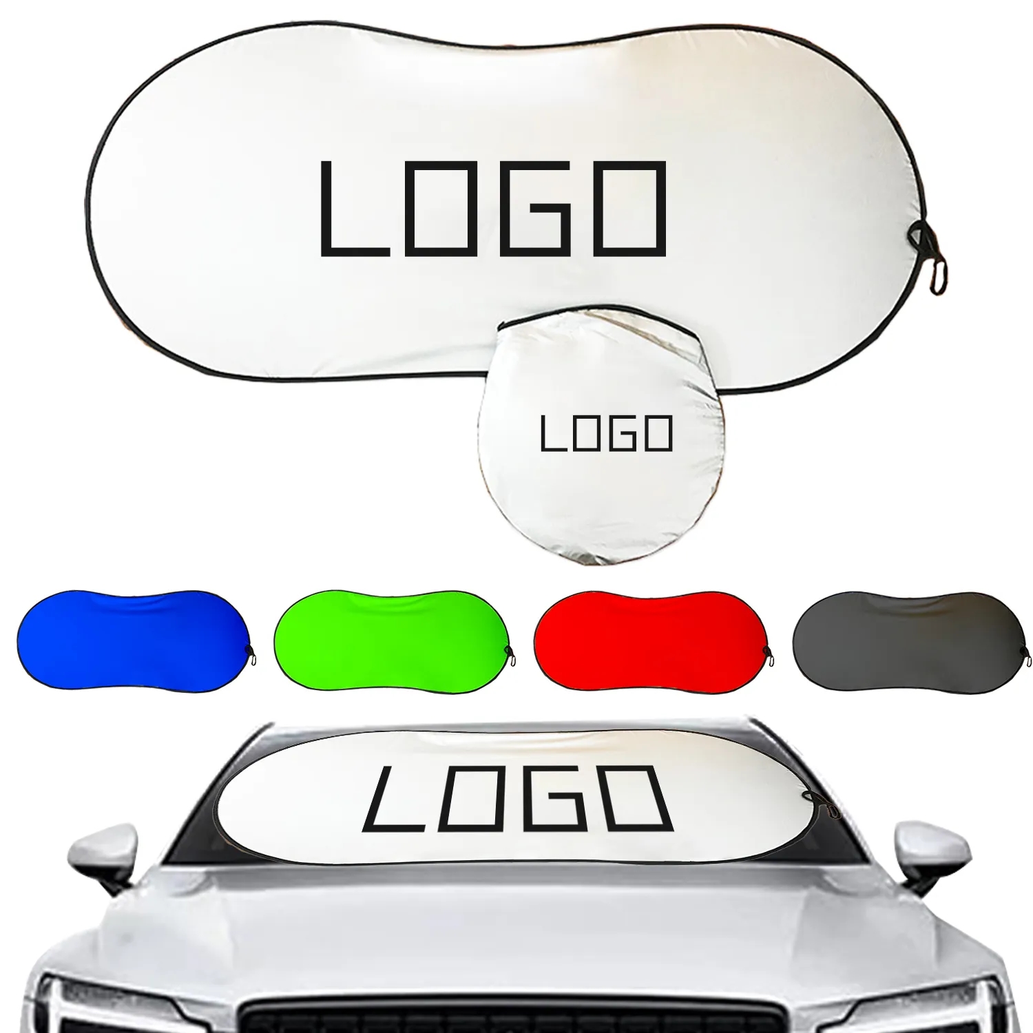 Car Folding Arc Windshield Sunshade MOQ50pcs