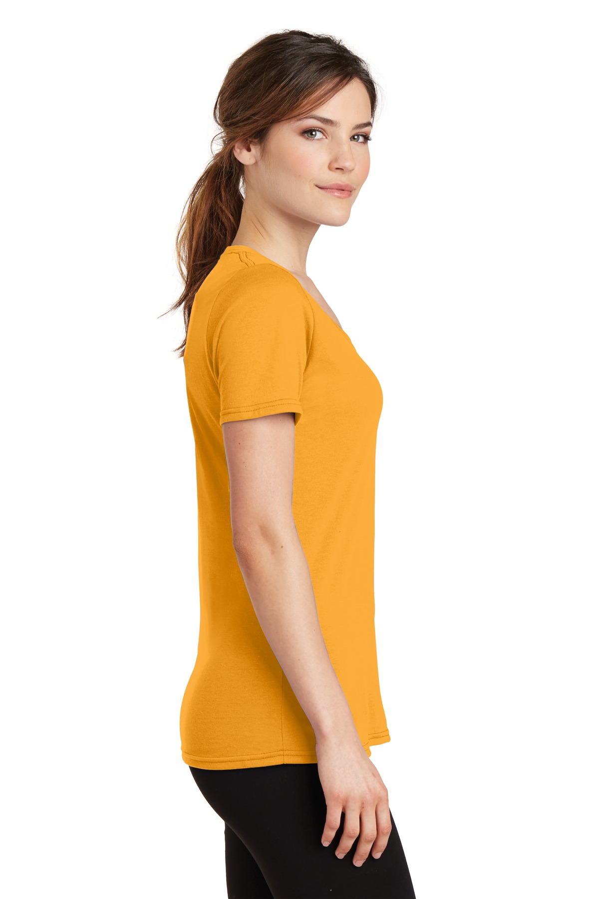 Port & Co Women's Performance Blend V-Neck Tee. LPC381V 25