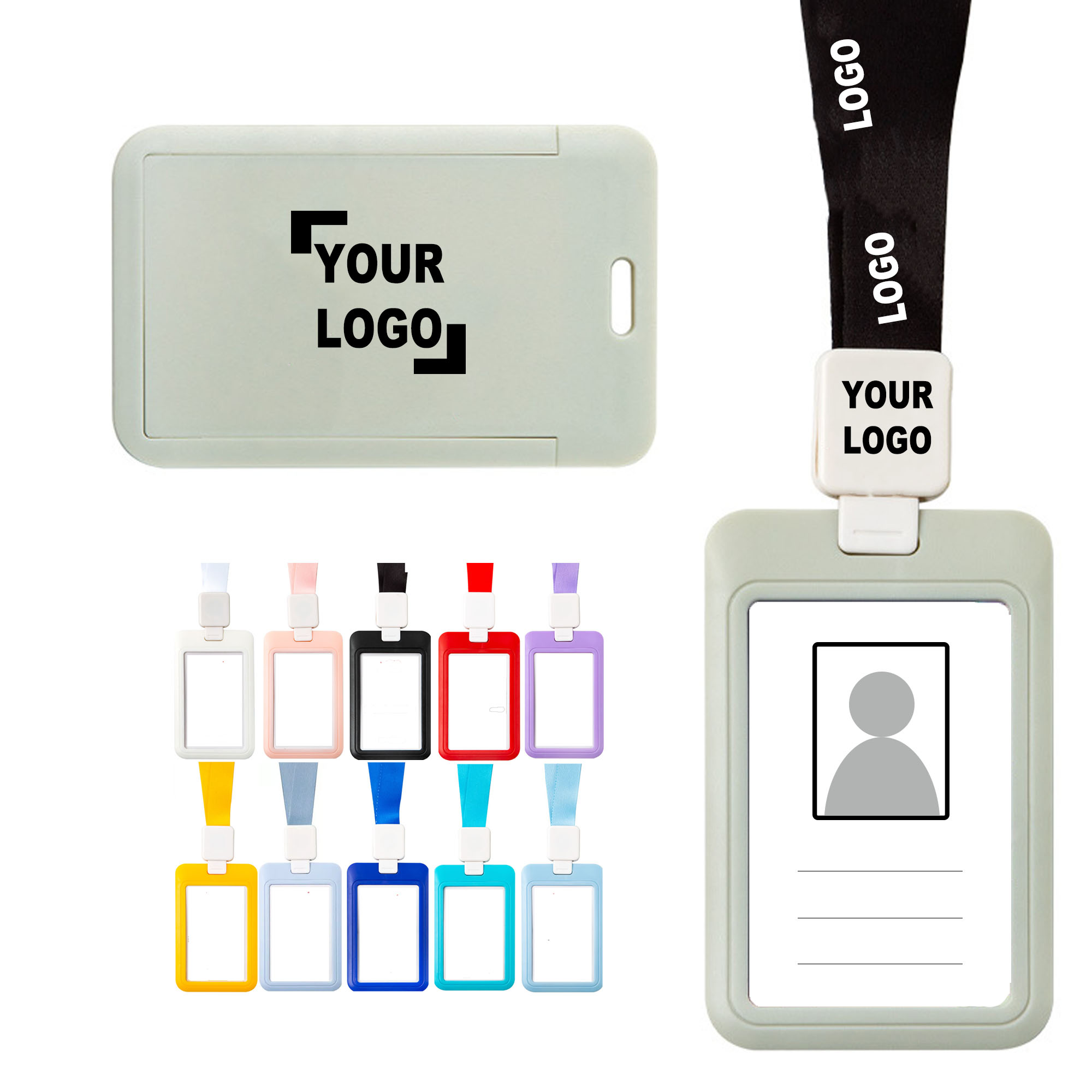 Retractable Work Badge Card Cover 2