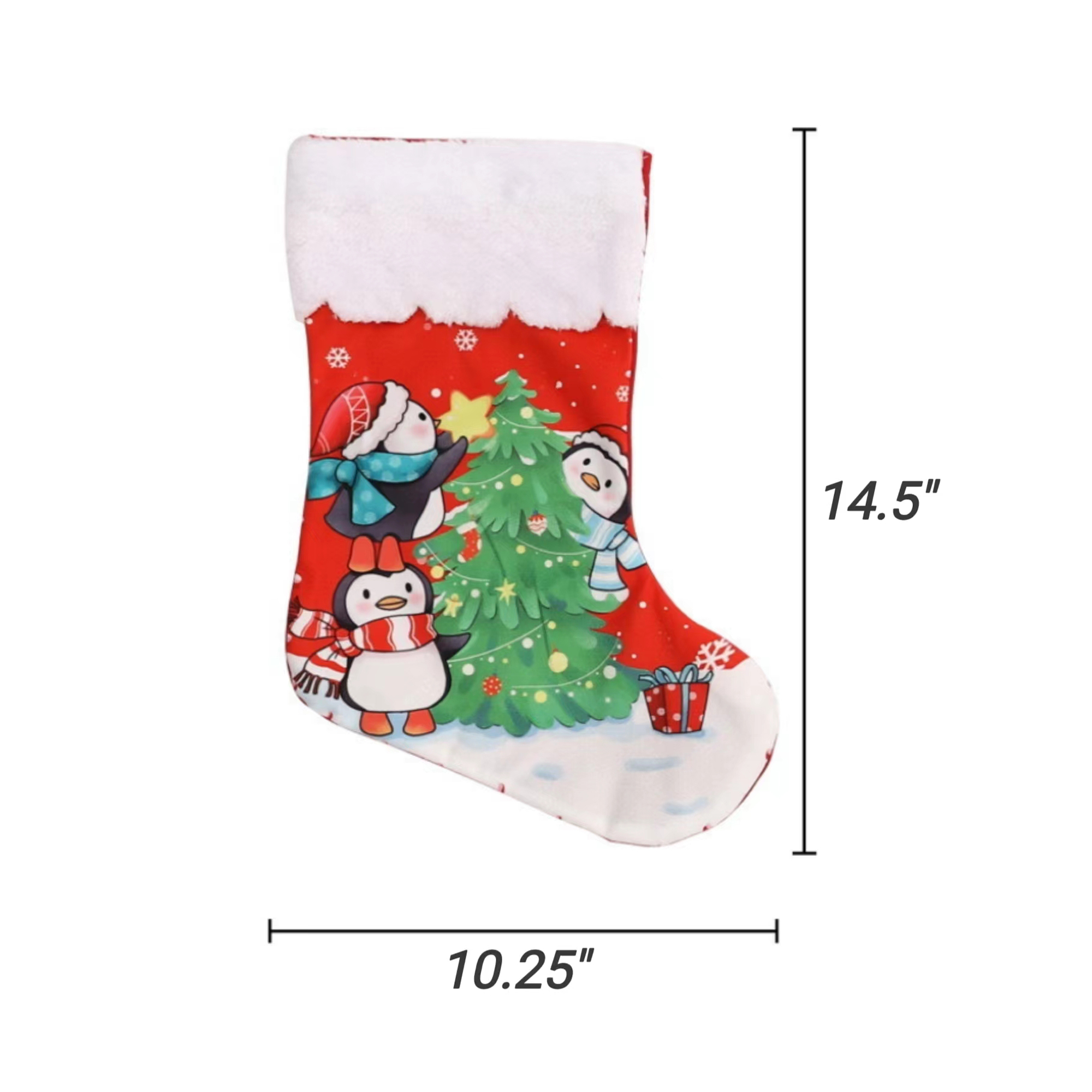 Color Printed Christmas Candy Stocking 3