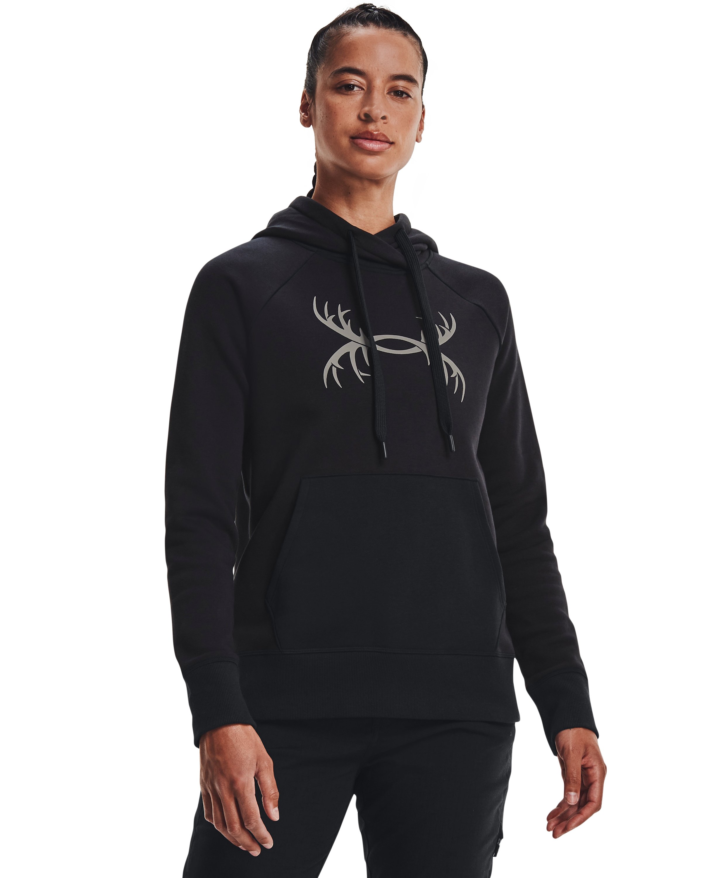 Women's UA Rival Fleece Antler Hoodie 3