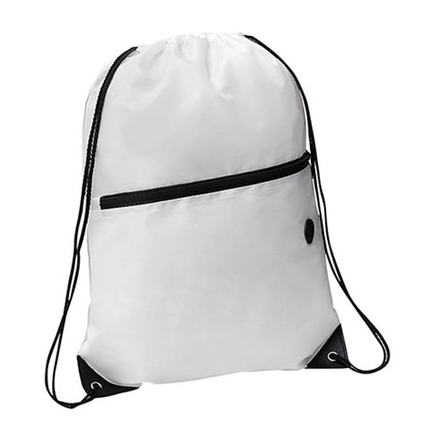 Headphone Slot Drawstring Polyester Bags 4