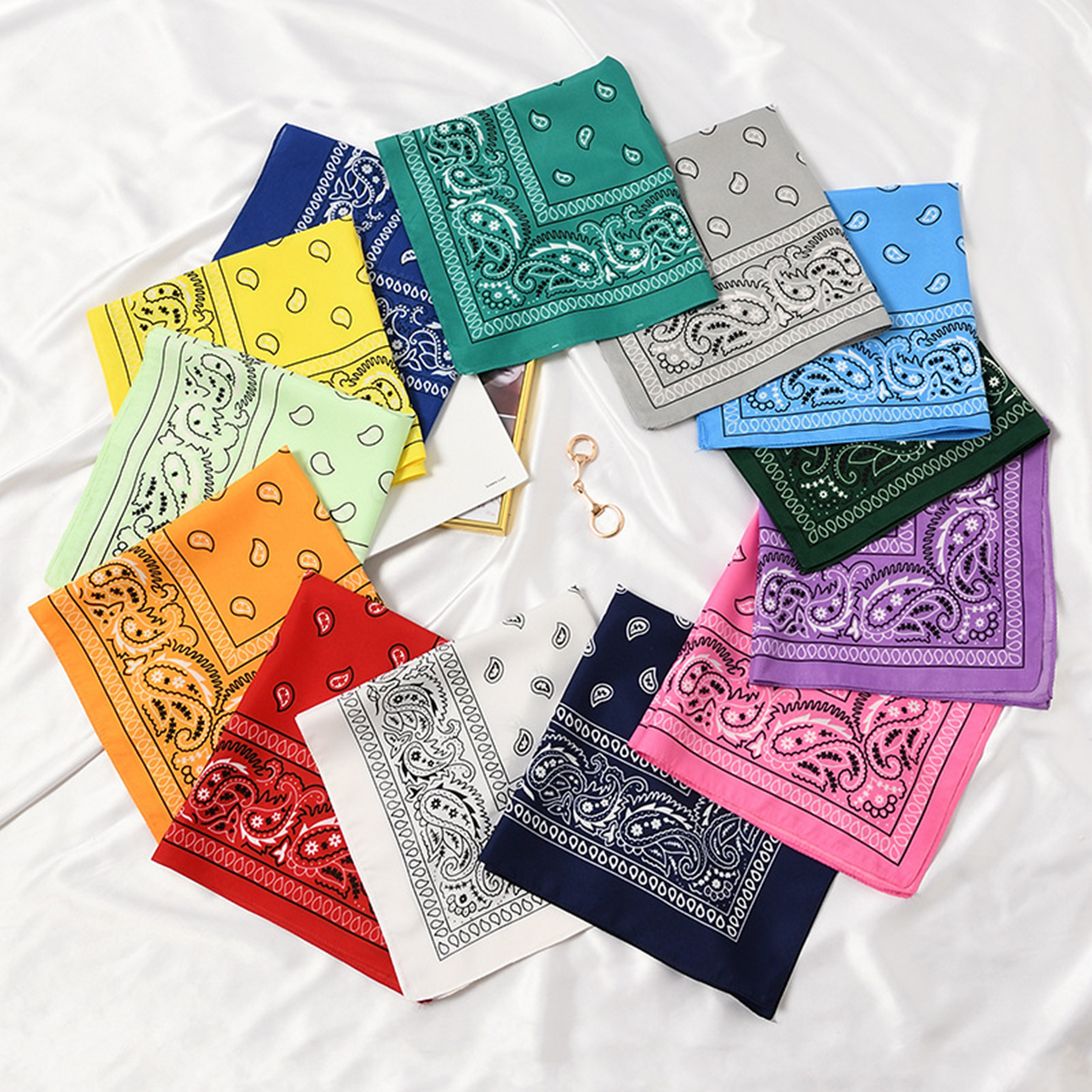 Cotton Custom Printed Square Scarf 3