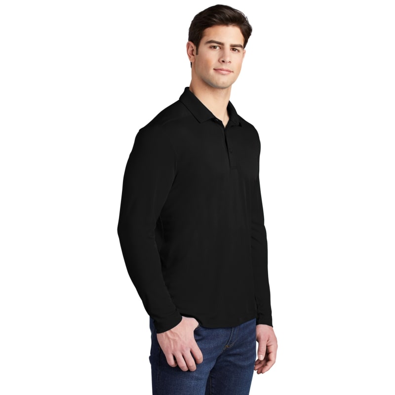 Sport-Tek Posi-UV Pro Long Sleeve Polo. 38