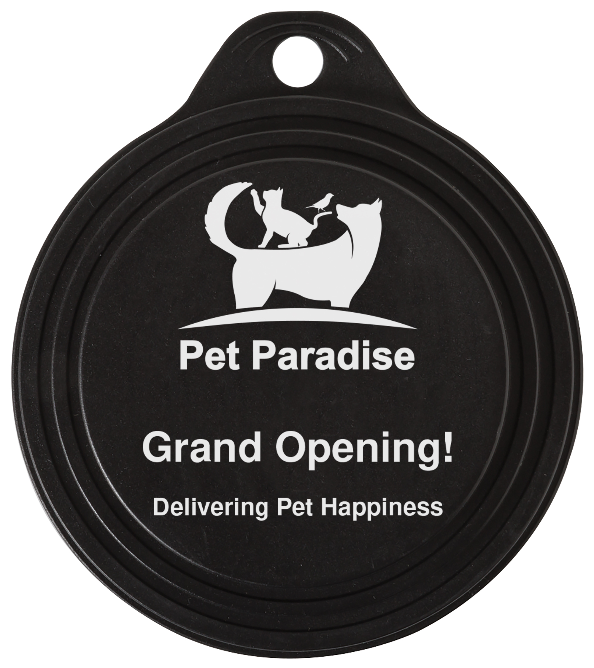 Black Pet Canned Food Lid (3.375" x 0.5")