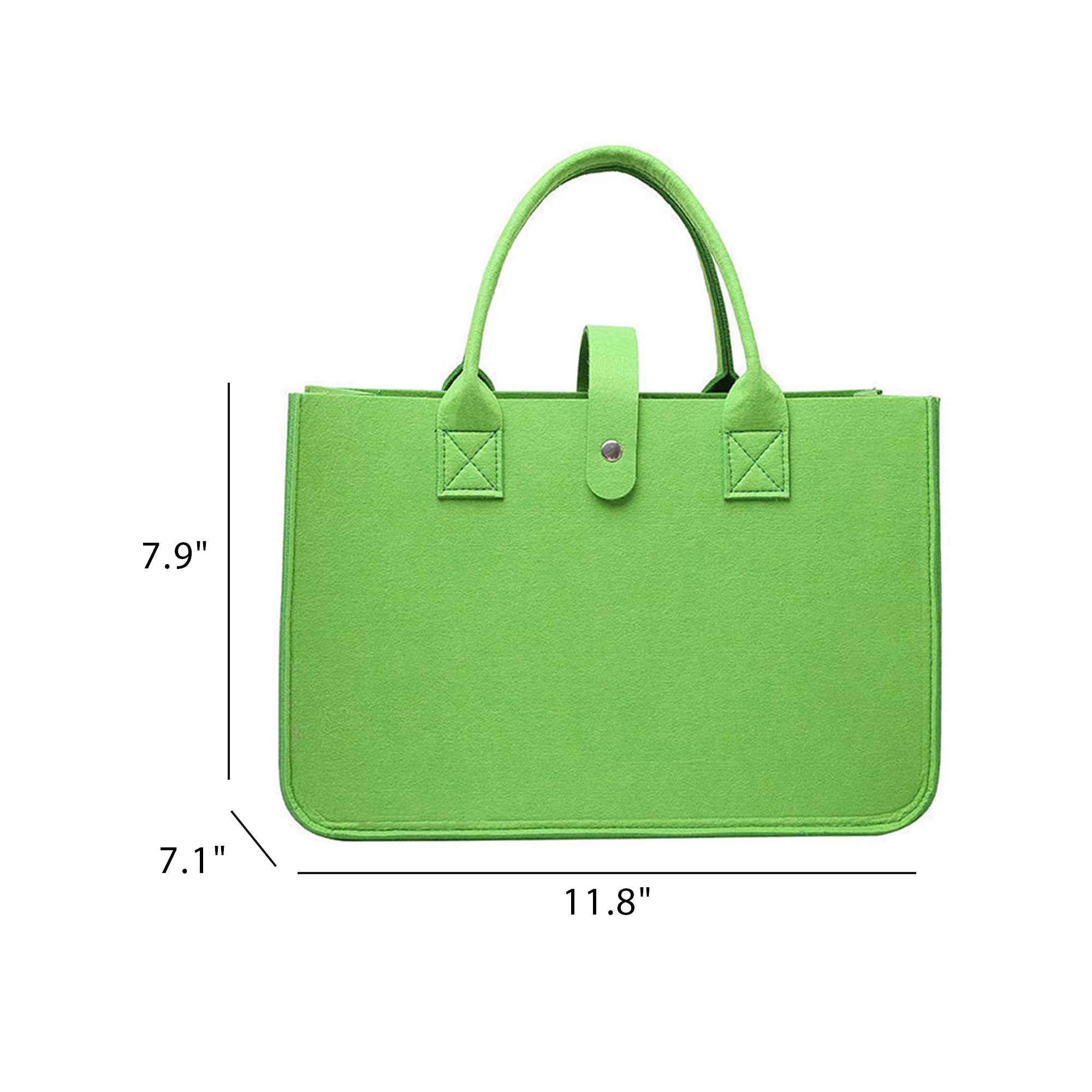 Custom Reusable Durable Large Felt Tote Shopping Bag 6