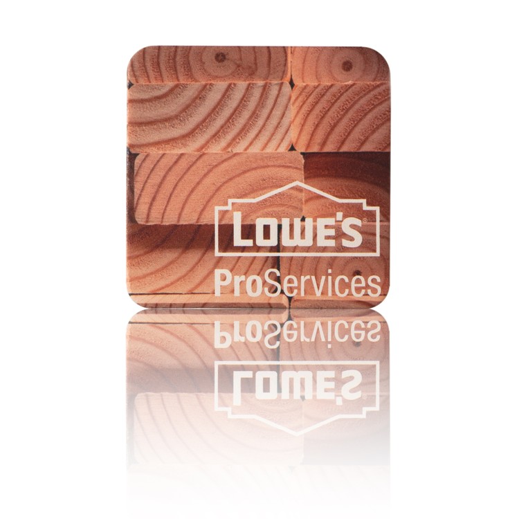 Coaster Pulpboard 80 pt 3.500" Square Digital Print 1