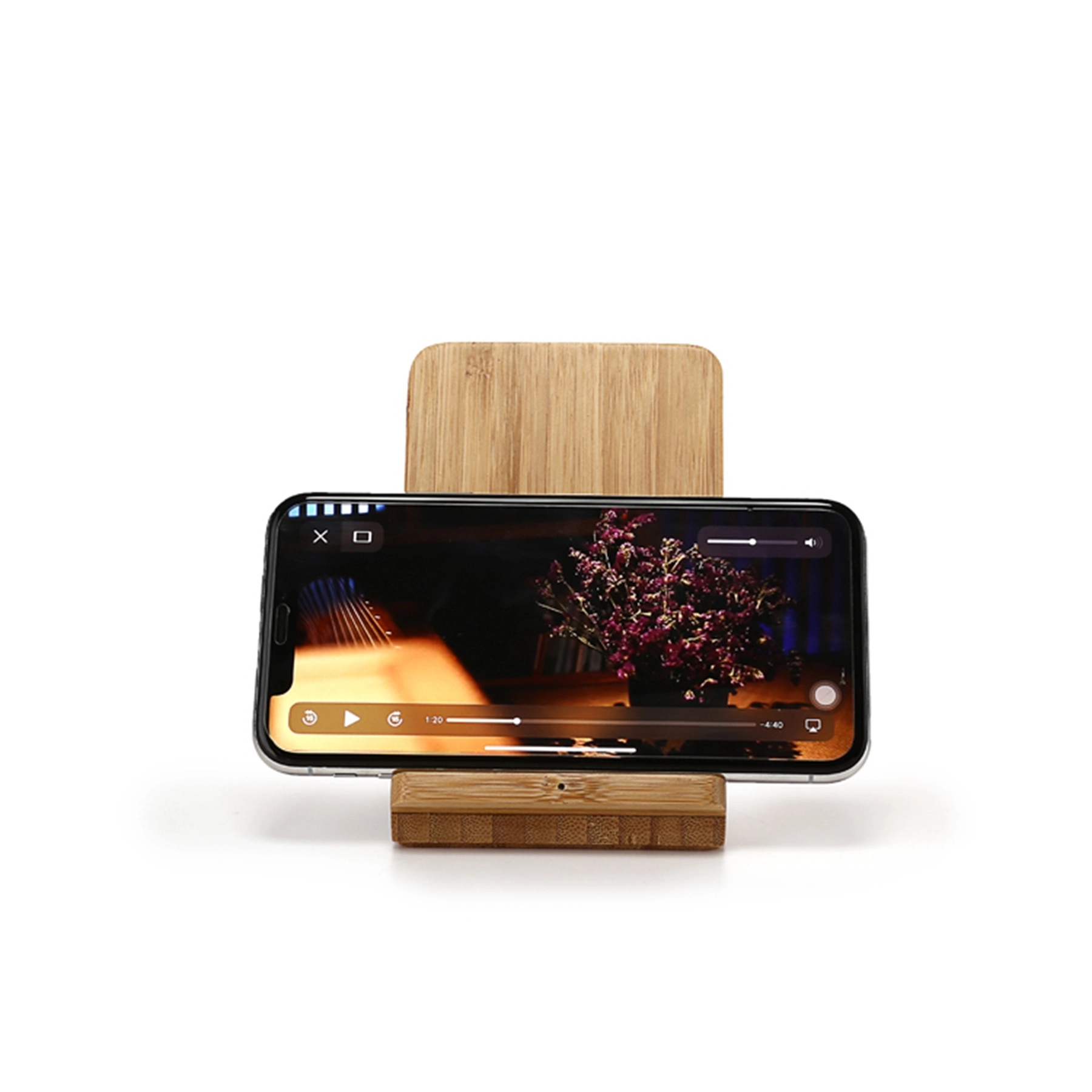 10w Bamboo Wood Wireless Charger Stand Pen Box 3