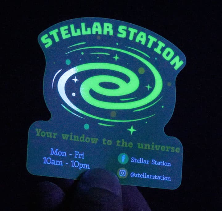 Glow In the Dark Die-Cut Stickers 1