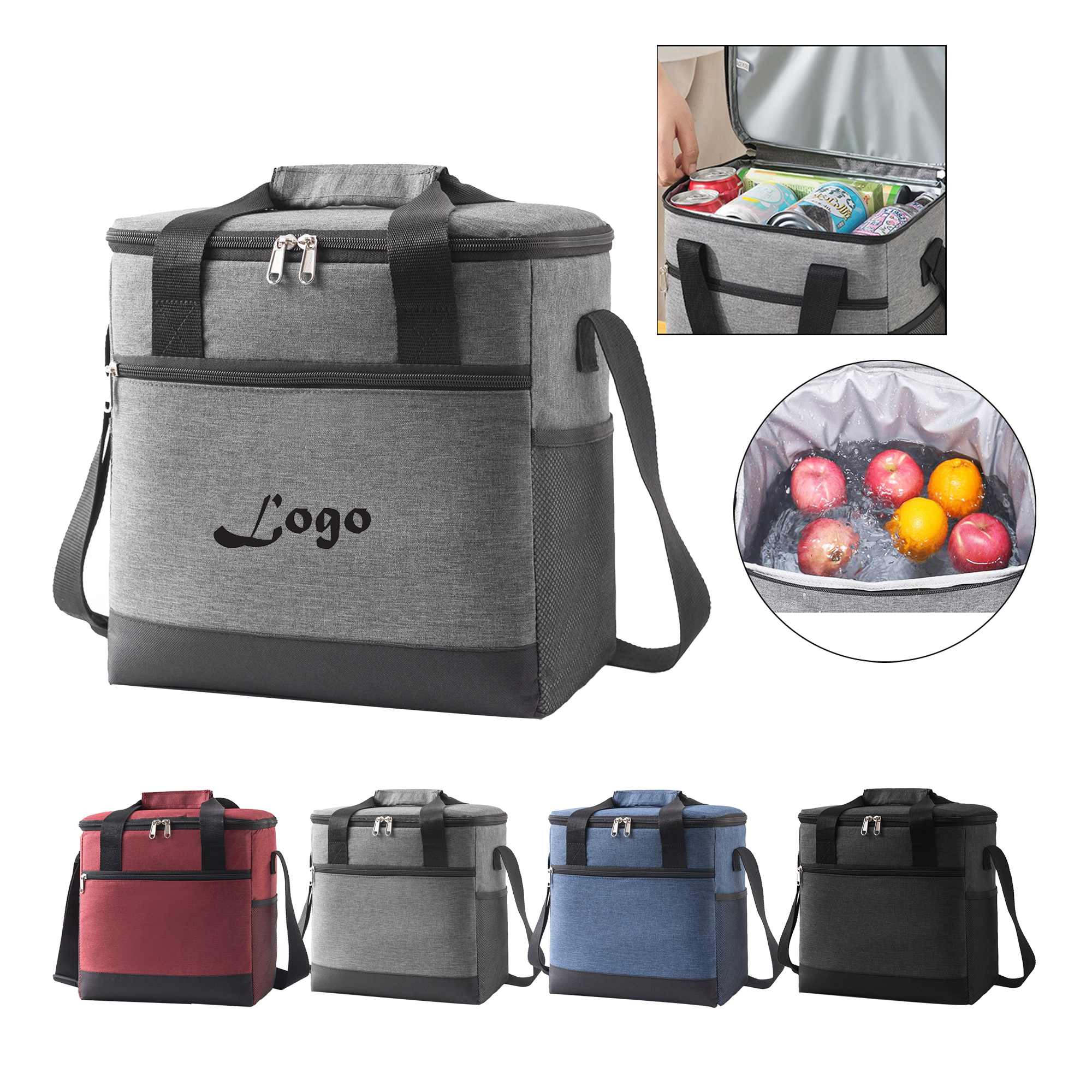 15L Insulated Reusable Lunch Cooler Bag 2