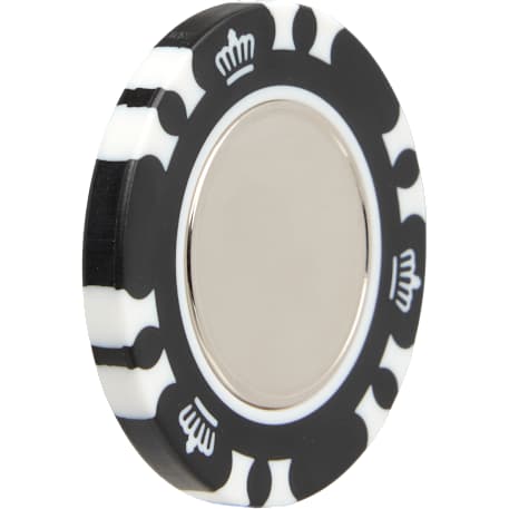 Recycled Poker Chip w/ Metal Ballmarker 20